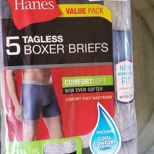 Hanes Boxer Brief Large Tagless Comfortflex Waistb